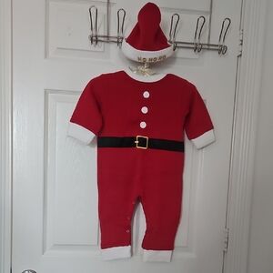 Santa Claus Red Kids Footie Pajamas